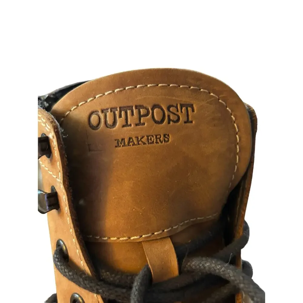 Buckle Outpost Makers Holden Leather Work Boots Men’s 9.5 NWOT Tan